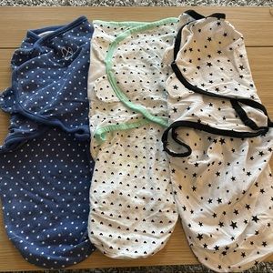 Bundle of 3 Lightweight swaddles -Small 7-14lbs